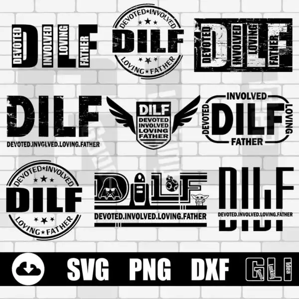Dilf Devoted Involved Loving Father Svg Bundle