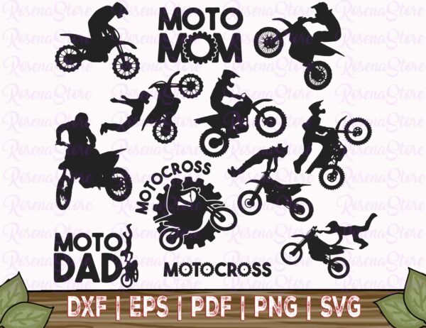 Dirt Bike Svg, Dirt Bike Silhouette, Svg Cut Files
