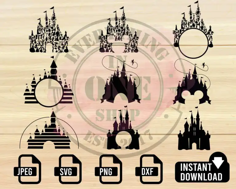 Disney Castle Svg