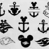 Disney cruise svg bundle disney cruise clipart disney anchor svg jzecr 100x100