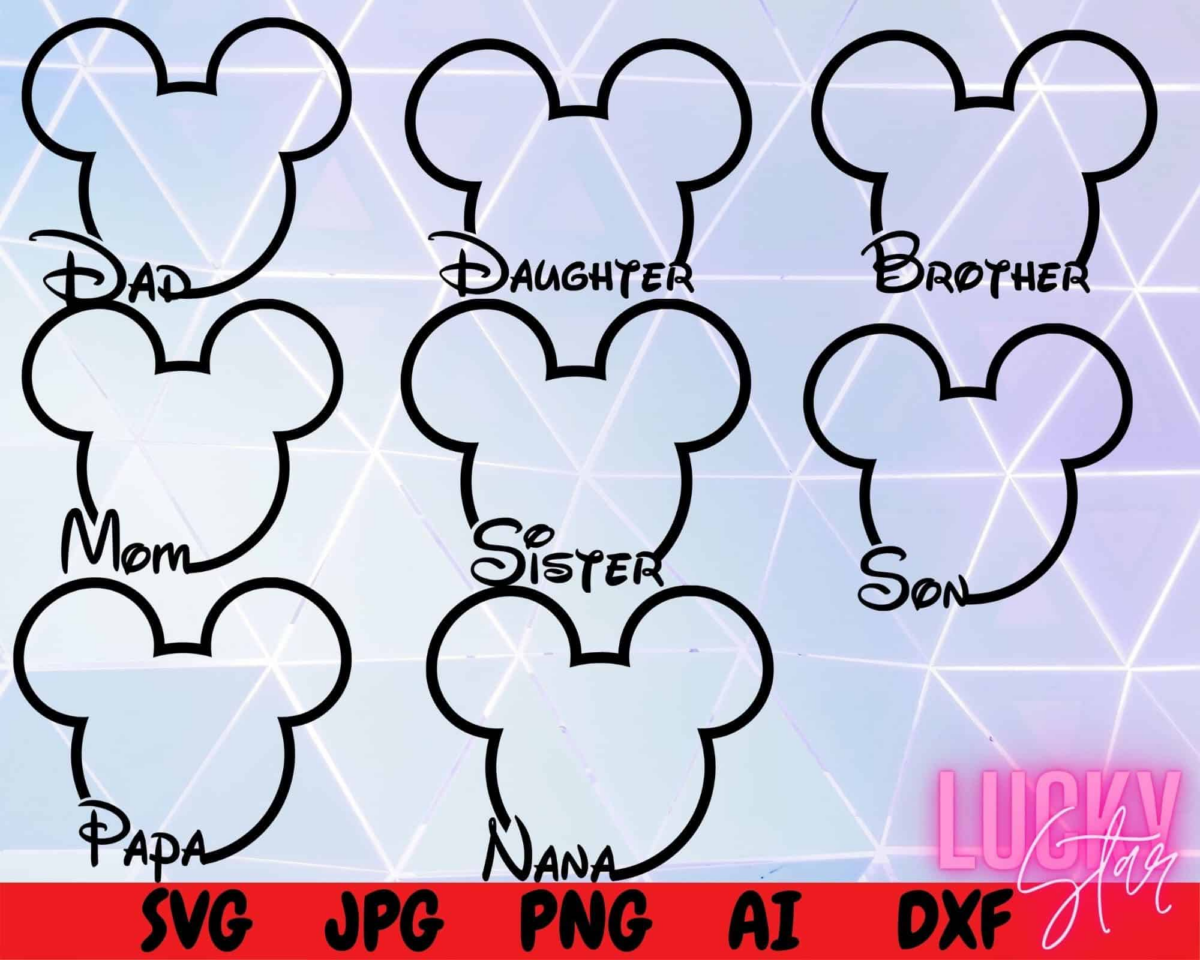 Disney Family Bundle Svg, Disneyworld Svg, Disney Svg