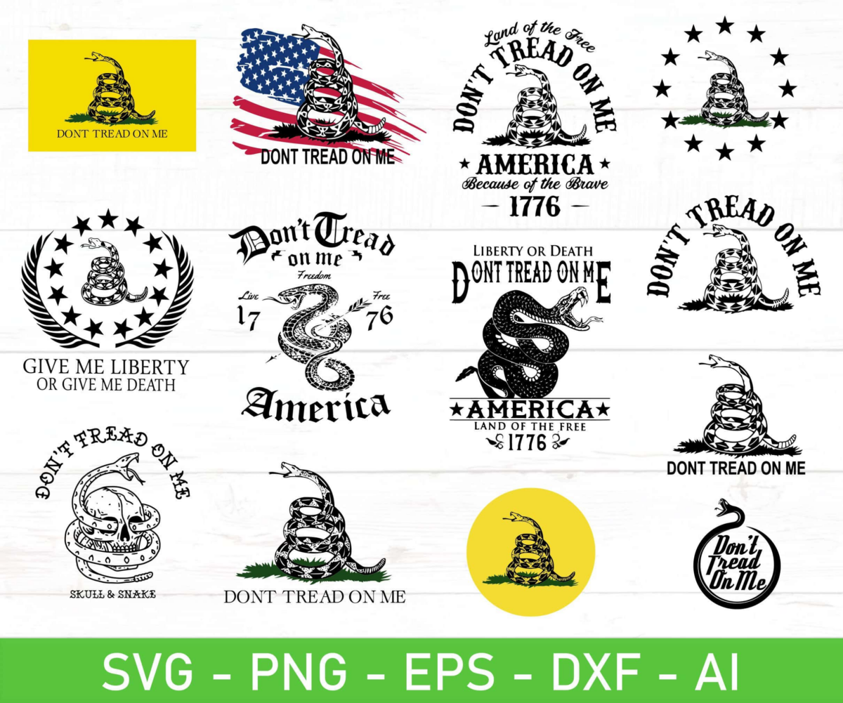 Don'T Tread On Me Svg, Eps, Dxf, Ai, Png, Files For Cricut,