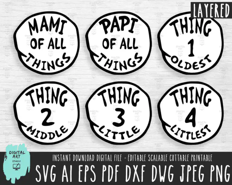Dr. Seuss Family Design Svg Script