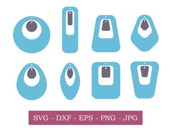 Earring Svg, Wood Earring Svg, Faux Leather Earring Svg, Earring Cut