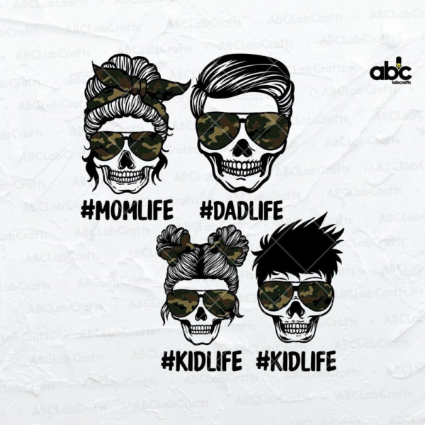 Fam Life Svg Bundle, Mom Life Kid Life Svg, Dad Life Kid Life Svg