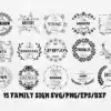 Family Name Svg Family Monogram Svg Family Frame Bundle Family Oqjzc 100x100