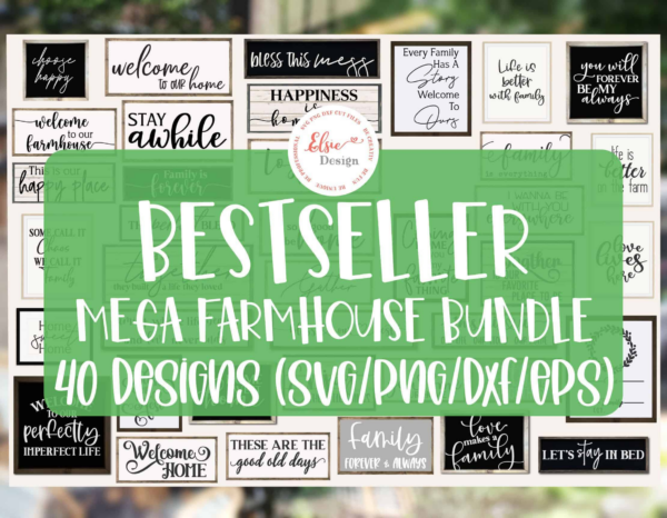 Farmhouse Sign Svg Bundle, Rustic Farmhouse Svg, Family Quotes Svg