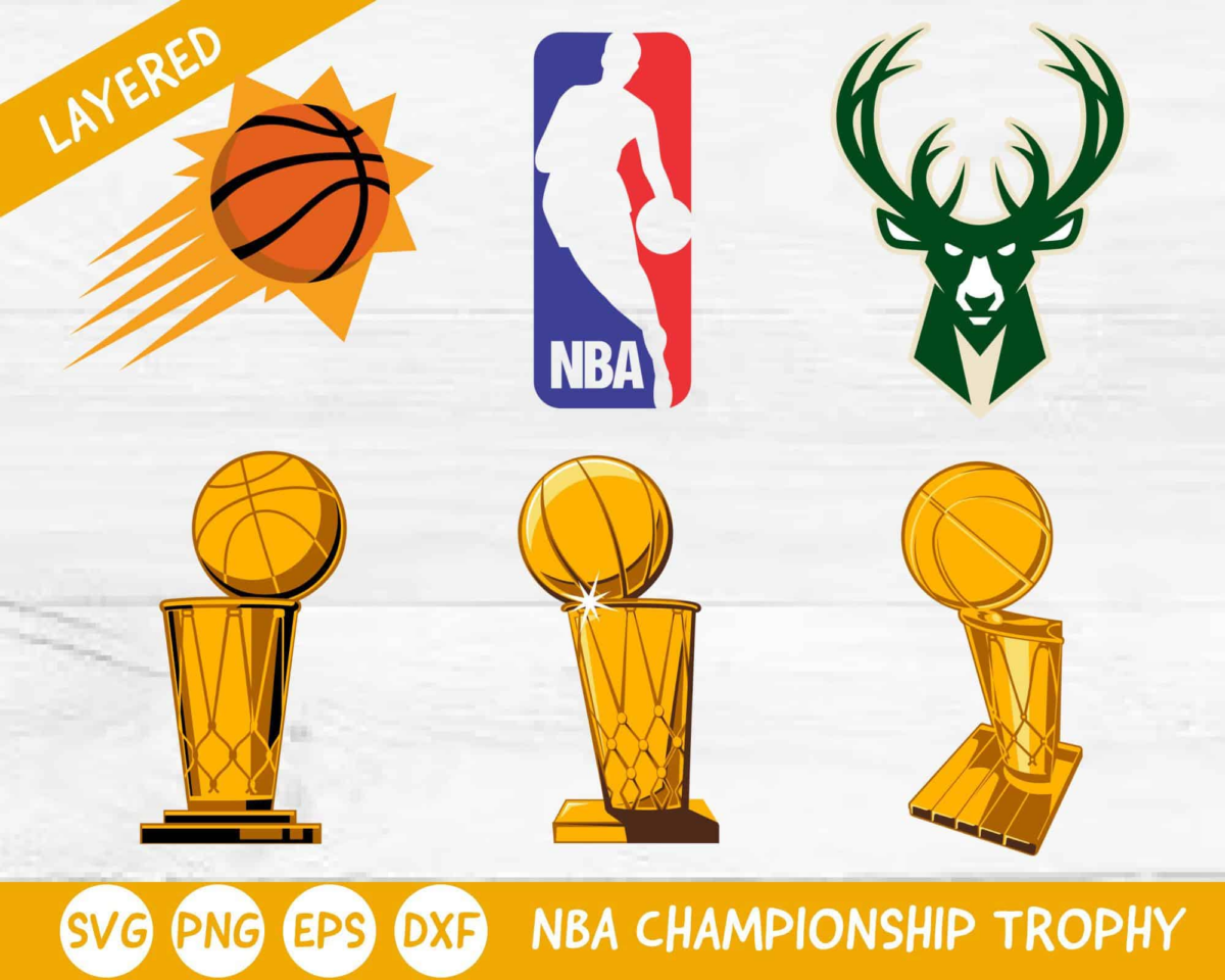 Final Trophy Cup 2021 Svg, Nba Final Svg, Suns And Bucks Logo Svg,