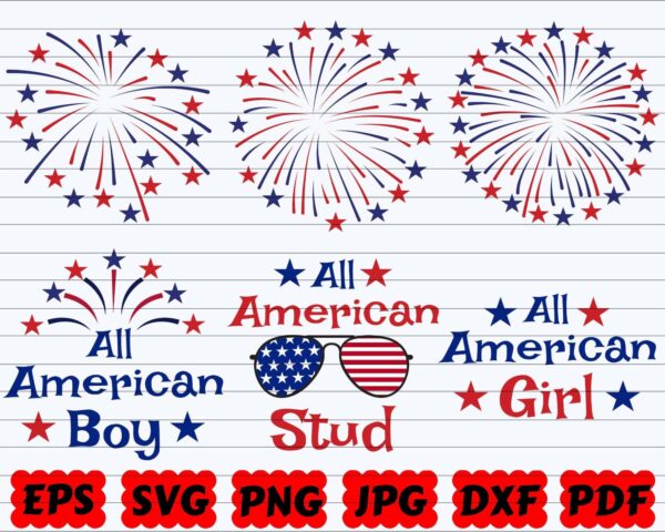 Fireworks Svg, Fireworks, Svg Bundle, Fireworks, Clipart, 4Th Of July