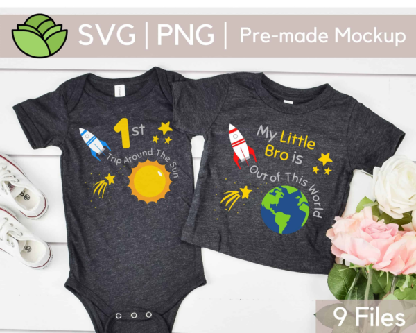 First Birthday Boy Svg, First Trip Around The Sun Svg, First Trip