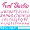 Font Barbie Svg, Font Cartoon Letters, Font Princess Clipart Bundle