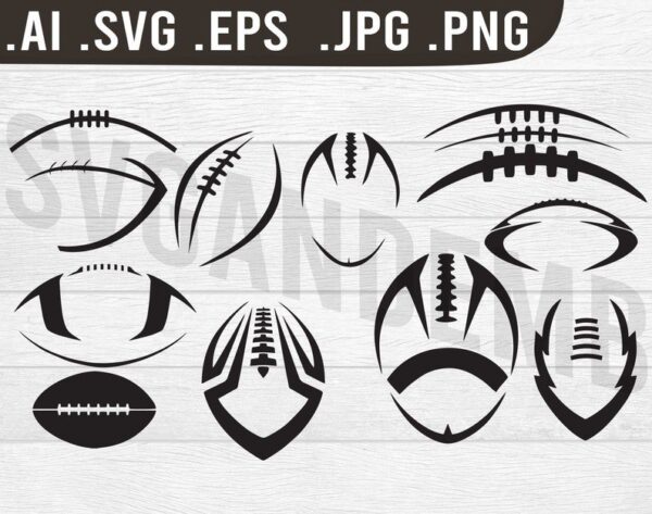 Football Pack 2 Bundle Svg Files For Cricut Sublimation Files