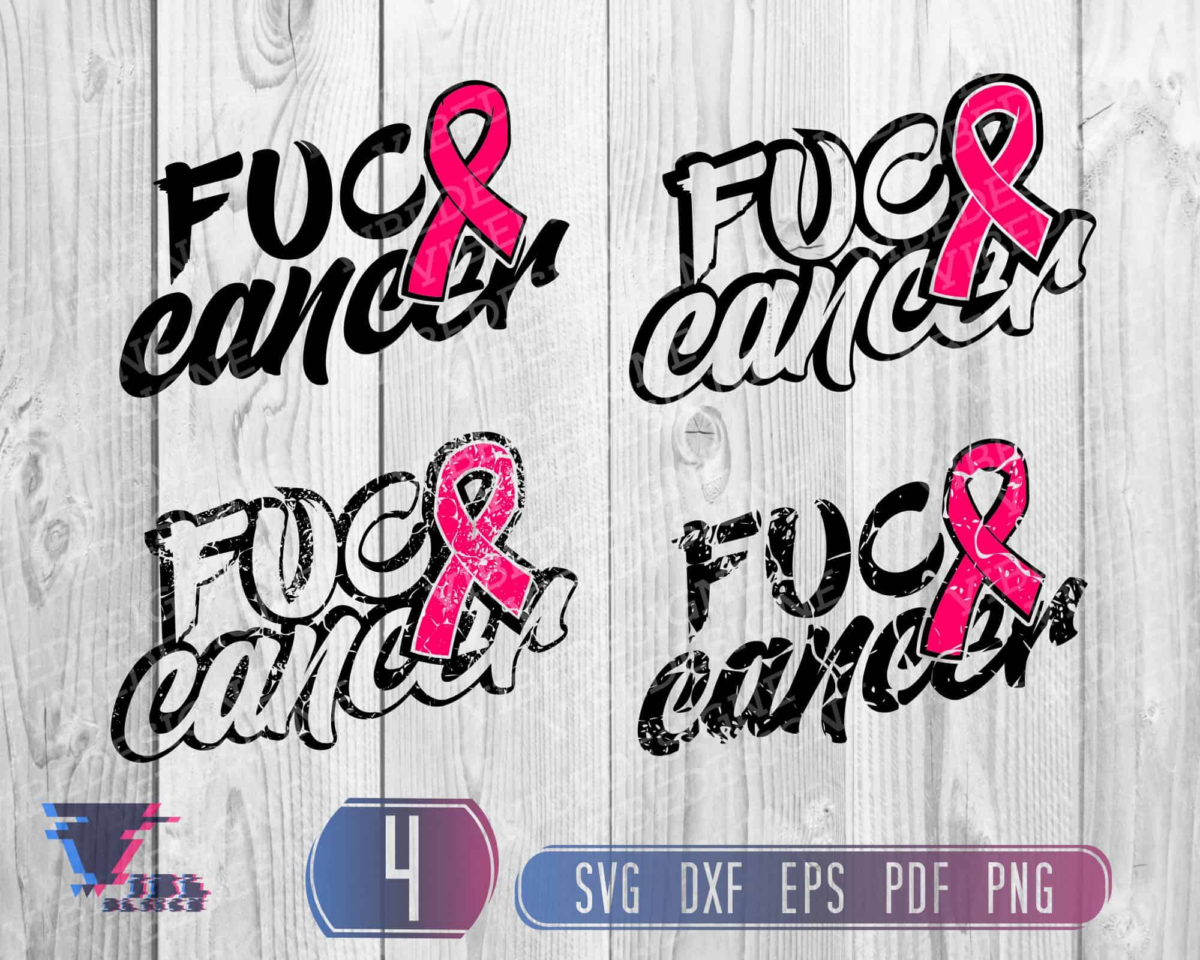 Fuck Cancer Svg, Breast Cancer Svg, Cancer Awareness Svg, Cancer