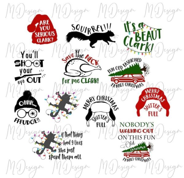 Funny Christmas Design Bundle Svg For Cricut Sublimation Files