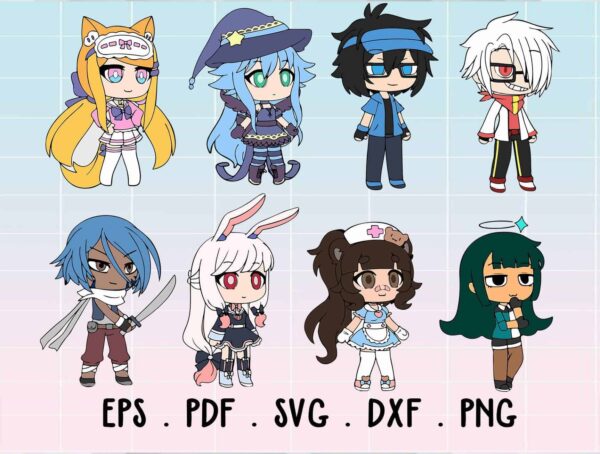 Gacha Life Svg Bundle ,Gacha Life Svg, Gacha Life Birthday, Gacha
