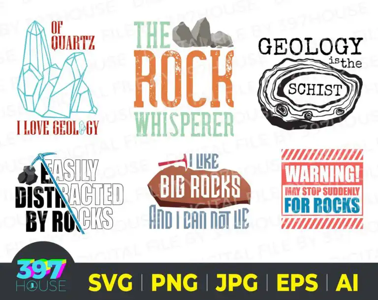 Geology Rocks Bundle Svg Set 2