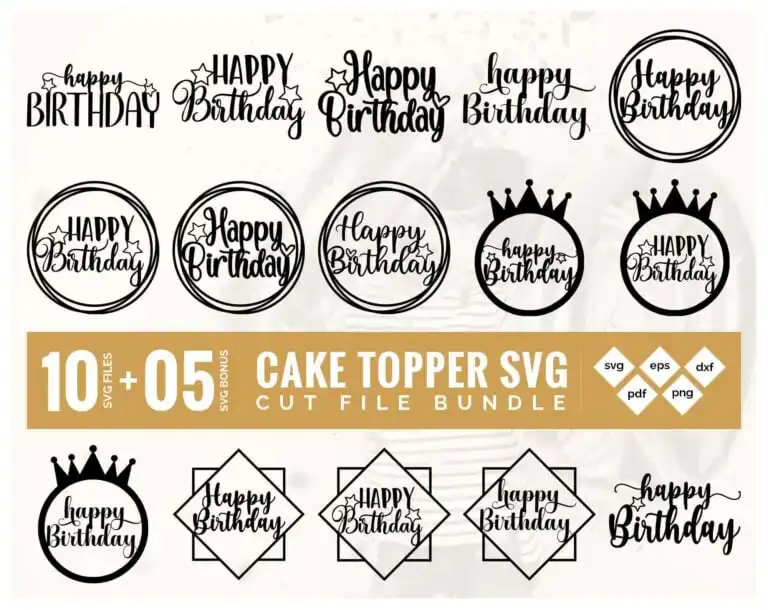 Happy Birthday Svg Bunlde
