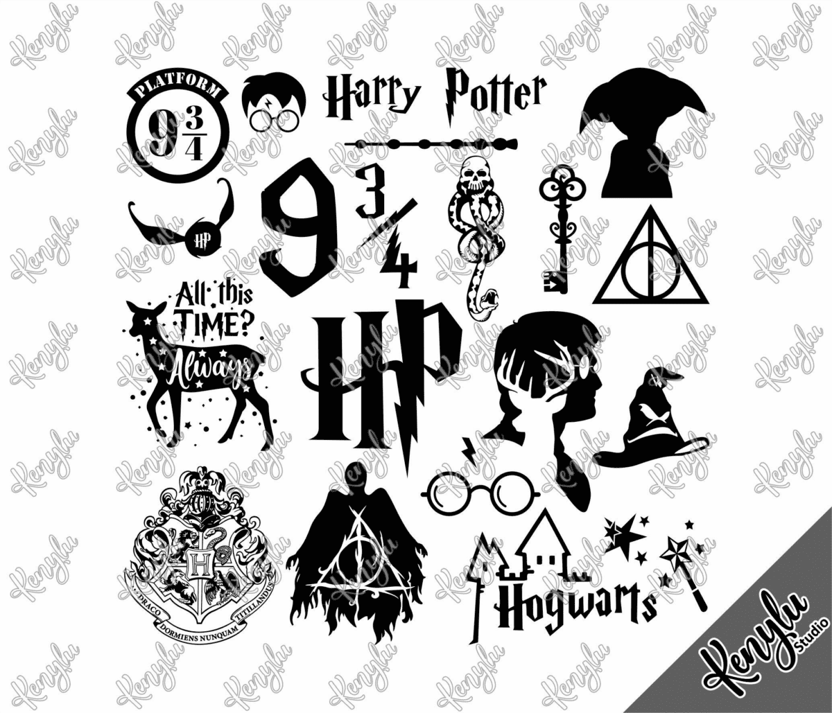 Harry Potter Pack Svg Cut Files. Harry Potter Svg. Digital Download ...