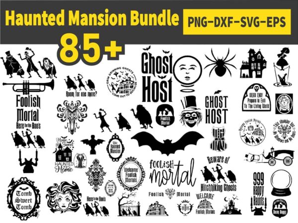 Haunted Mansion Svg Bundle, Halloween Svg, Scary Svg, Haunted House