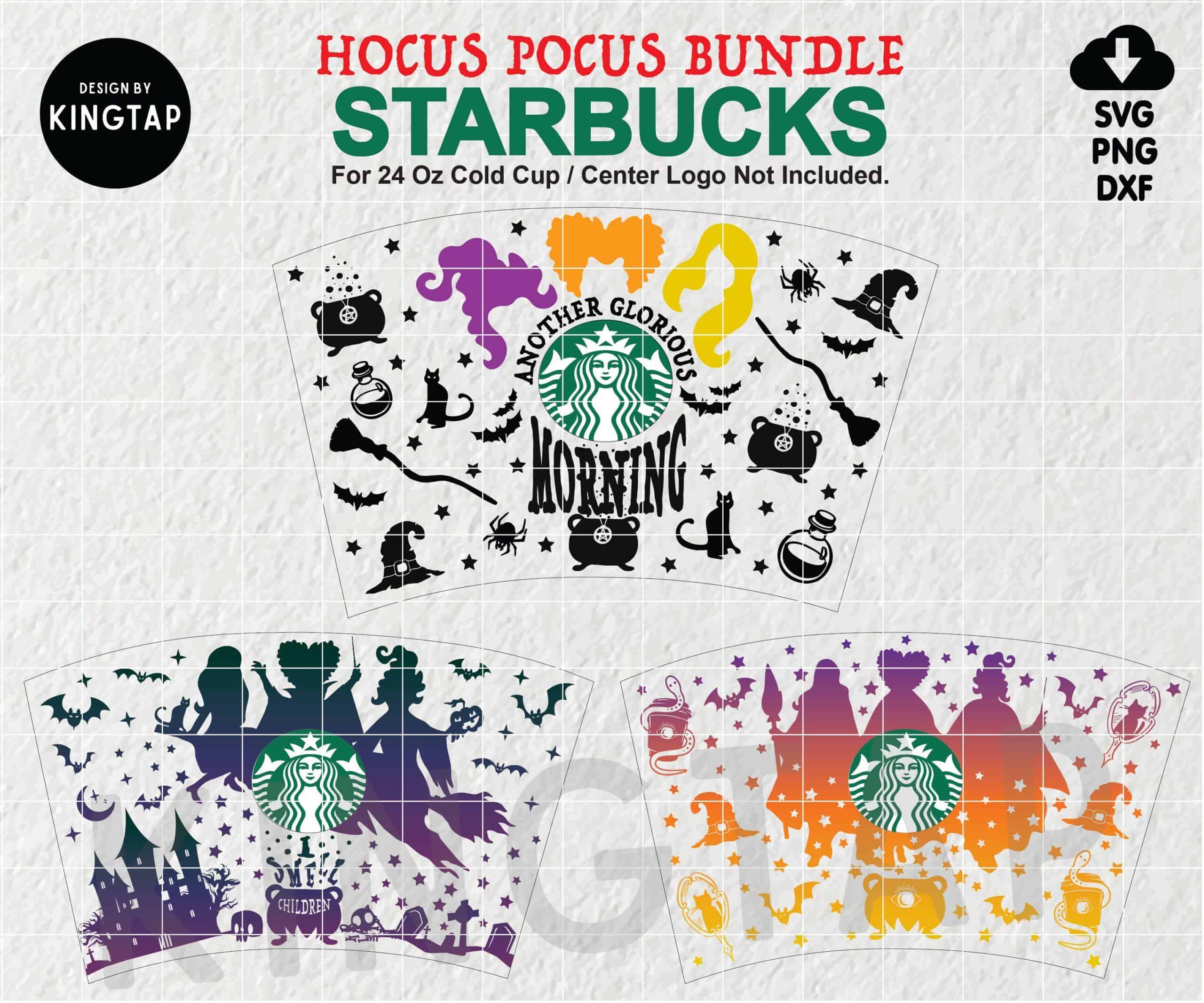 Hocus Pocus Starbucks Cup Svg Bundle Full Wrap Hocus Pocus Svg For