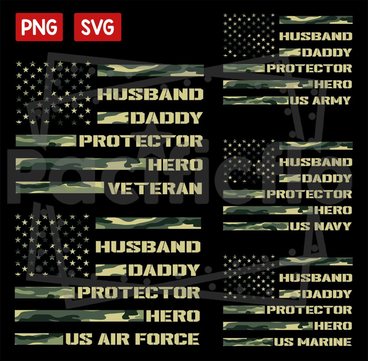 Husband Daddy Protector Hero Veteran Svg,Fathers Day Svg,Fathers Day