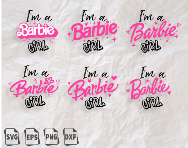 I'M A Barbie Bundle, Barbie Svg Design, Barbie Girl Svg, Barbie
