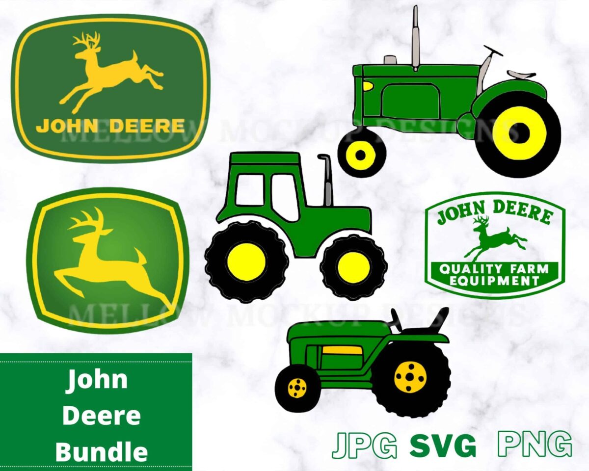 John Deere Bundle Cut Files And Printables, Svg Cricut, Silhouette