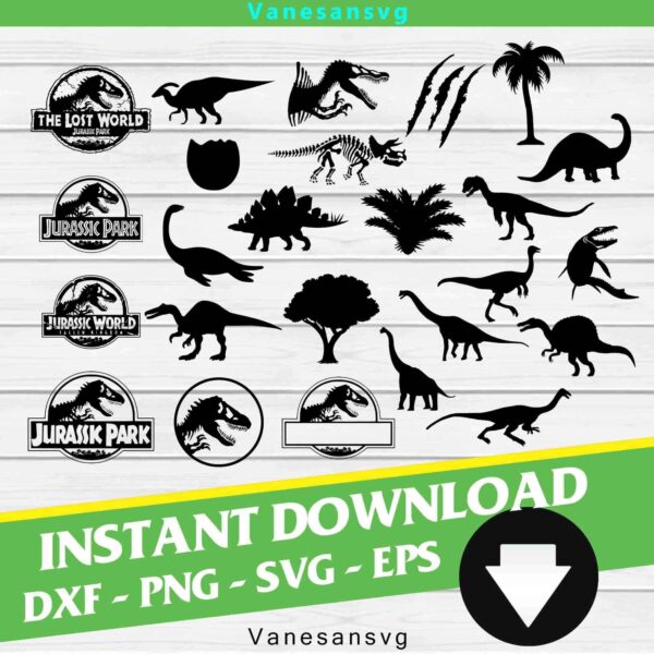 Jurassic Park Svg, Dinosaur Svg, Animal Svg, Cricut File, Clipart,