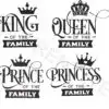 King Queen Princess Prince Of The Family Bundle Pngjpegsvg Svg Zwhr8 100x100