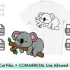Koala Baby Animal Face Svg Sleeping Koala Bear Svg Cute Animal Svg Net3f 100x100