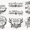 Last Name Svg File Family Monogram Svg Svg Bundle Family Name Wuqgp 100x100