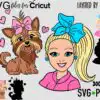 Layered Girl Dog Svg Cut File