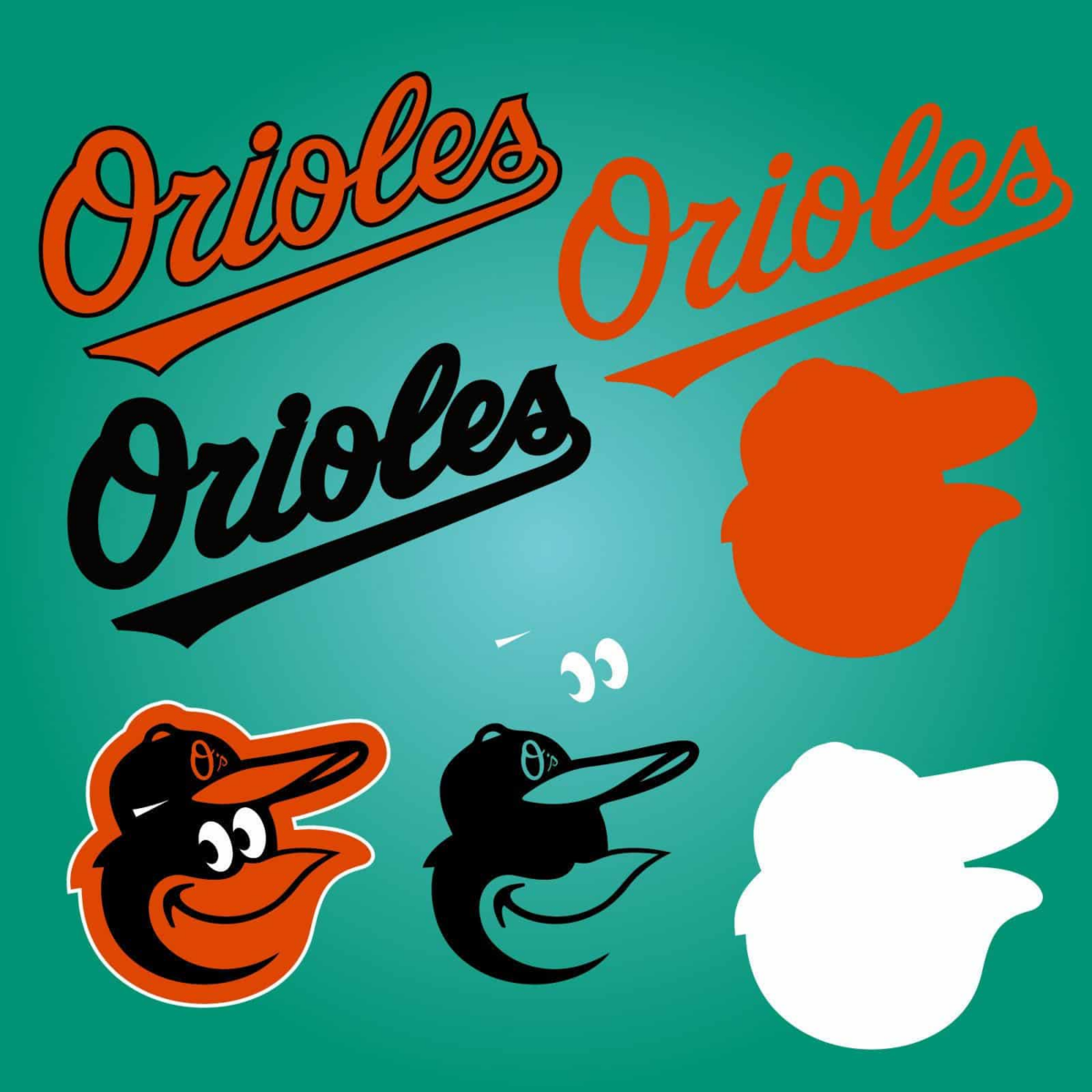 Layered Svg Baltimore Orioles, Cricut, Silhouette, Cut File, Clipart,