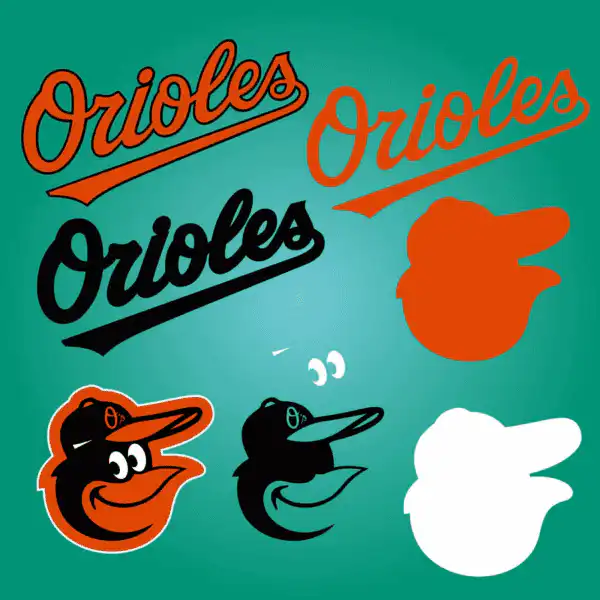 Layered Svg Baltimore Orioles