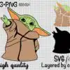 Layered Svg Cut File Layered Svg Cut File Baby Alien Svg Digital Files Baby Yoda Svg Dxhvg 100x100