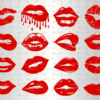 lips svg lips bundle svg kiss bleeding lips biting lips dripping m2kh1