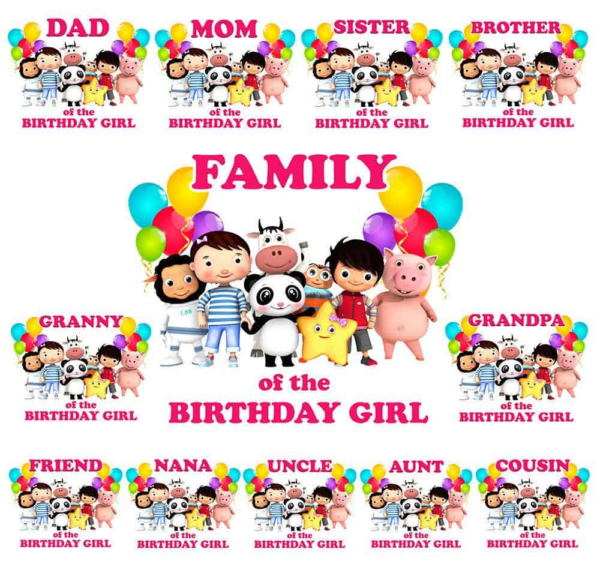 Little Baby Birthday Girl Png, Baby Bum Family Bundle, Digital