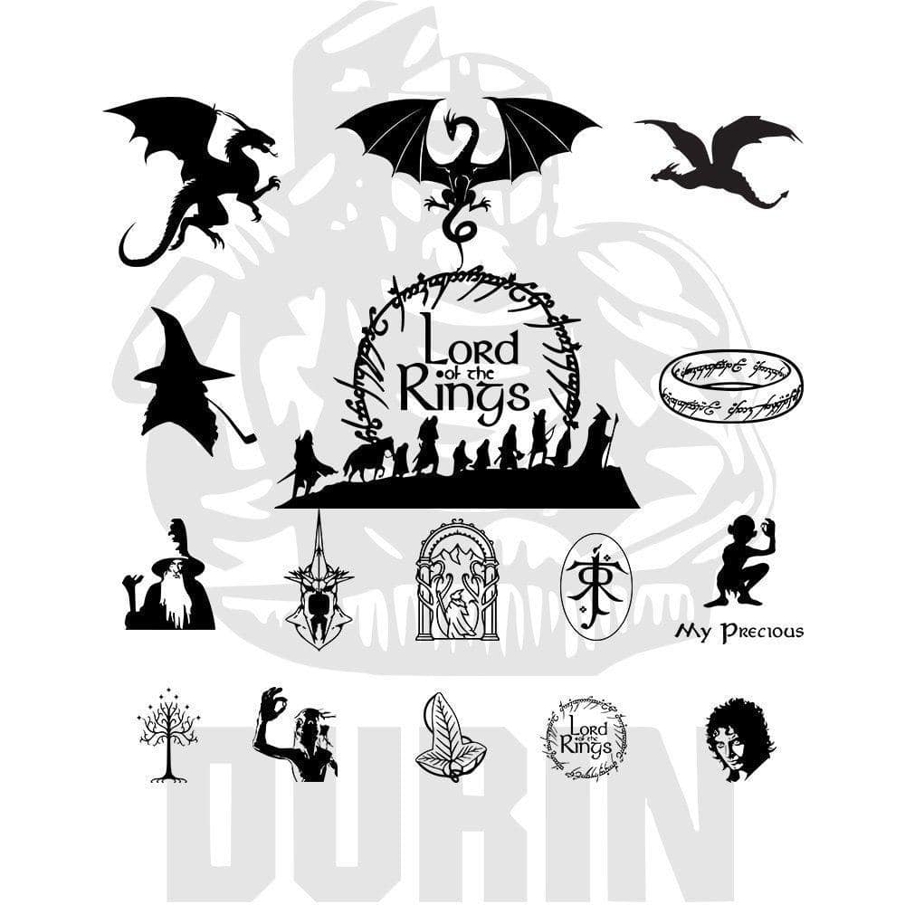 Lord Of The Rings, Hight Quality Digital Bundle, Lotr Svg, Pdf, Dxf ...