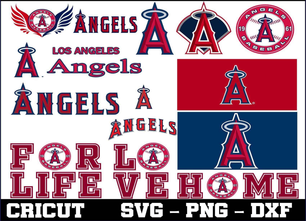 Los Angeles Angels Mlb Baseball Svg Bundle