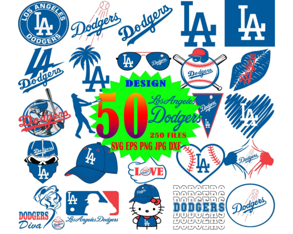 Los Angeles Dodgers Svg, Dodgers Svg Files For Cricut, Mlb Team Logo