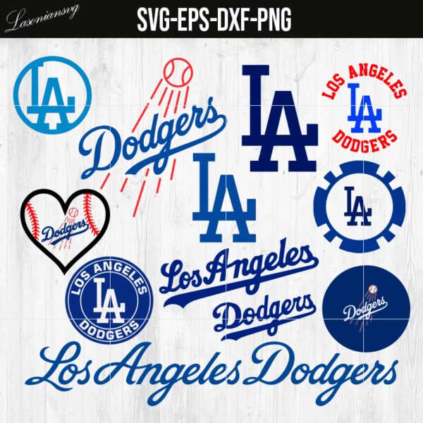 Los Angeles Dodgers Svg, Png, Dxf, Eps, Ai, Trending Svg Files,