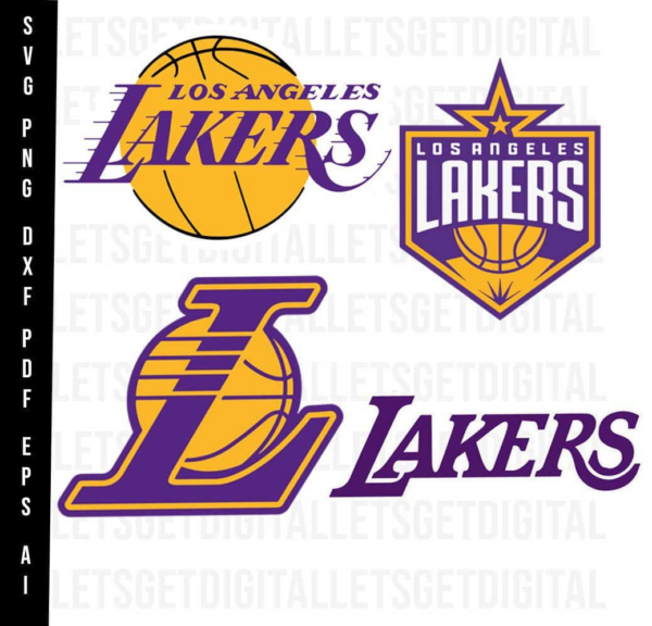 Los Angeles Lakers Bundle, Svg, Logo, Cricut Cut File, Silhouette