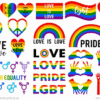 love is love clip art rainbow heart lgbt gender equality lgbtq ovyam