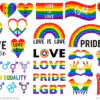 Love Is Love Clip Art Rainbow Heart Lgbt Gender Equality Lgbtq Ovyam 100x100