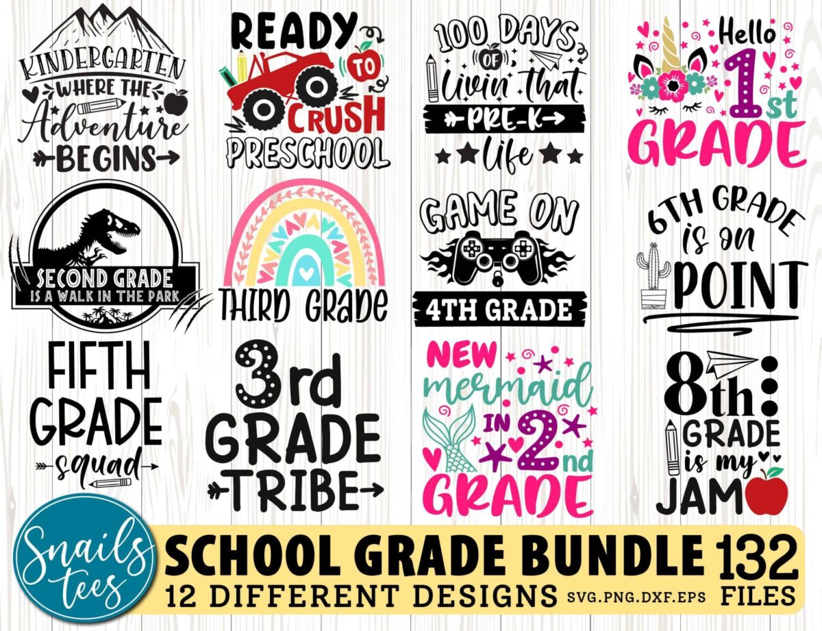 Mega School Svg Bundle School Shirt Svg Png Dxf Teacher Svg School