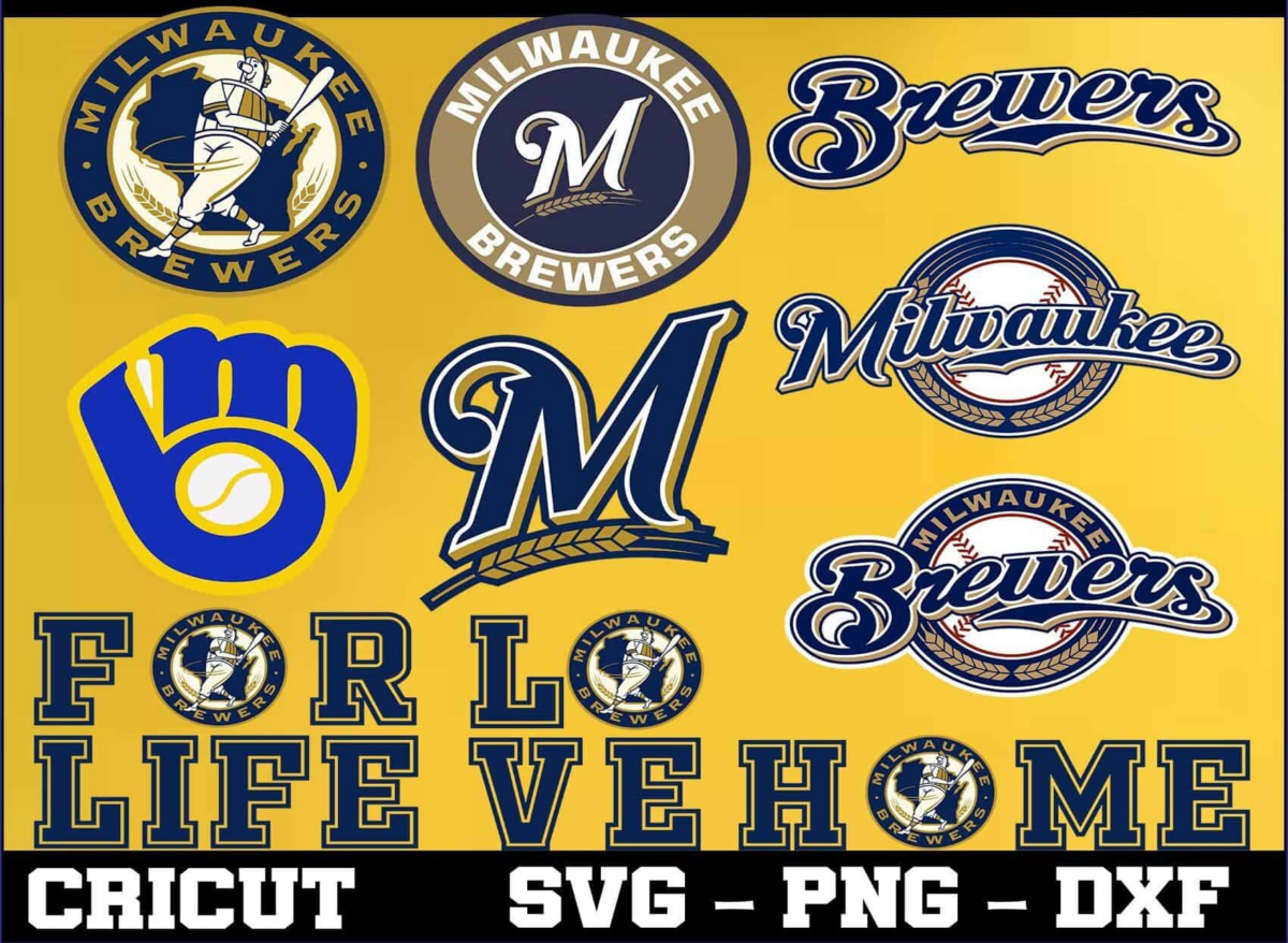 Milwaukee Brewers Mlb Baseball Svg Dxf Eps Pdf Png, Cricut, Cutting