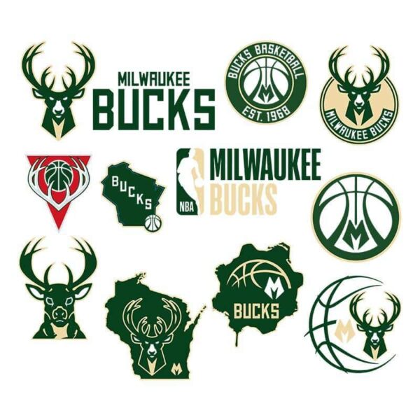 Milwaukee Bucks, Nba Basketball Svg, Svg Files,Svg For Cut, Digital