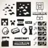Minecraft Mineral Cube And Tools Svg Cutfile