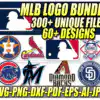 Mlb Team Logo Svg Files 60 Designs Mlb Svg File For Cricut Qgwmo 100x100