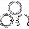 Monogram Frame Bundle Svg